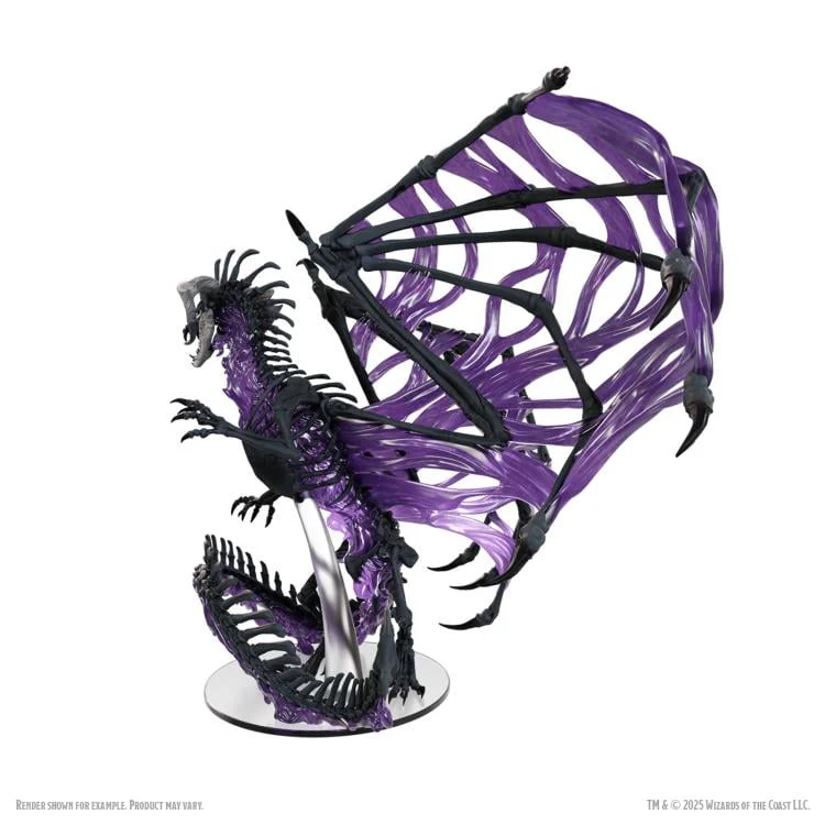 D&D Icons of the Realms - Black Dracolich - Painted Miniature - Image 2