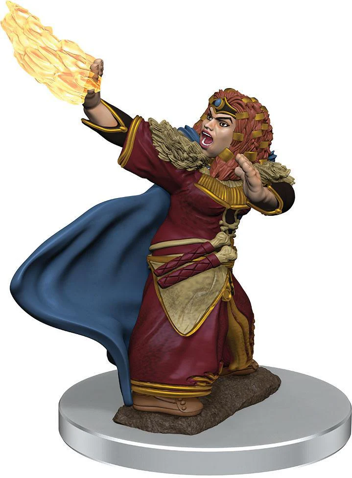 D&D Icons of the Realms: Dwarf Wizard Female - Premium Painted Miniature