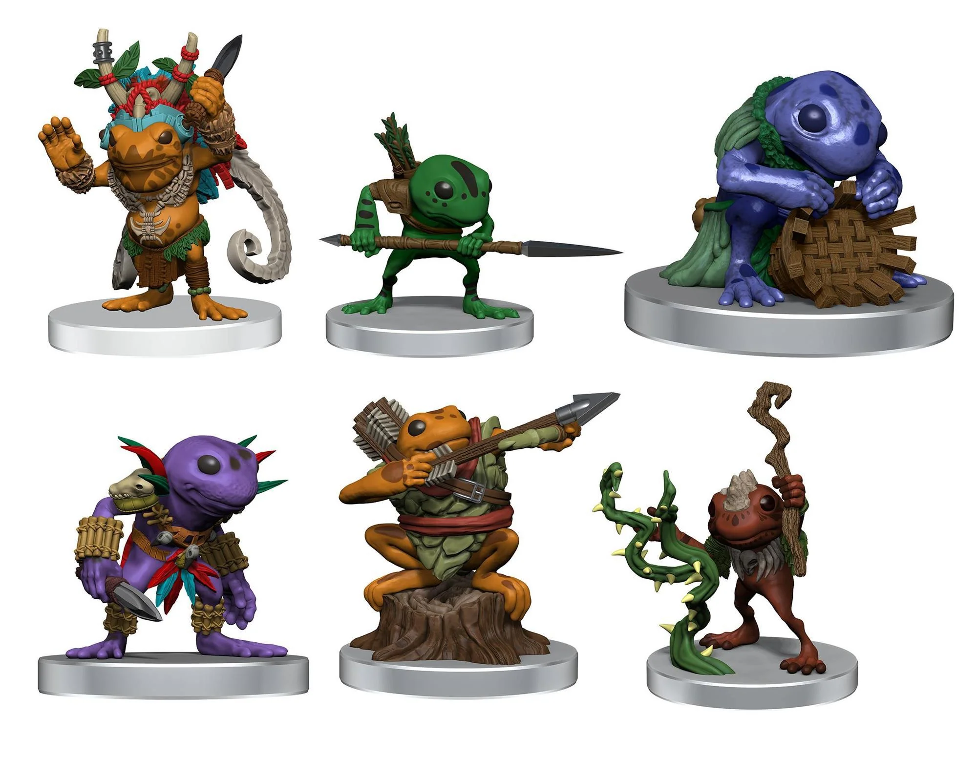 D&D Icons of the Realms: Grung Warband - Premium Painted Miniature Set