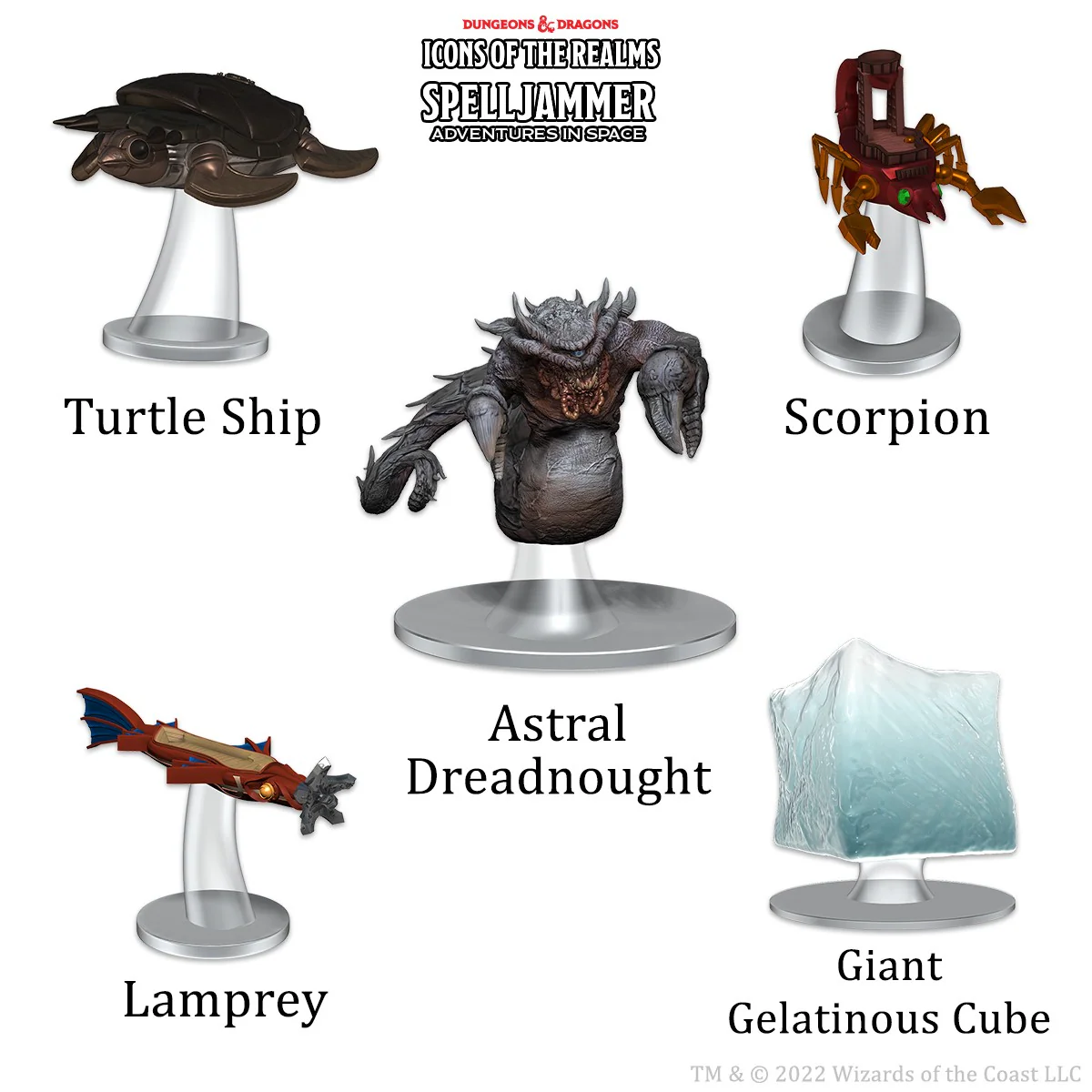 D&D Icons of the Realms: Ship Scale - Spelljammer Adventures in Space - Attacks from Deep Space - Premium Painted Miniature Set - Image 2