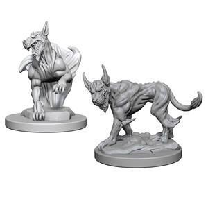 D&D Nolzur's Marvelous Miniatures: Blink Dogs - Unpainted