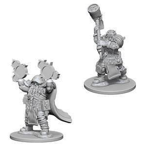 D&D Nolzur's Marvelous Miniatures: Dwarf Cleric Male W2 - Unpainted