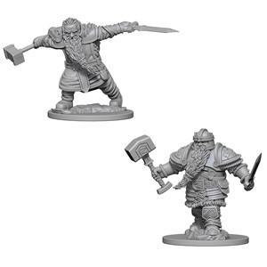 D&D Nolzur's Marvelous Miniatures: Dwarf Fighter Male W1 - Unpainted
