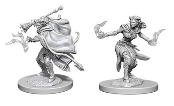 D&D Nolzur's Marvelous Miniatures: Tiefling Warlock Female - Unpainted