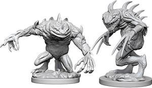D&D Nolzur's Marvelous Miniatures: Gray Slaad & Death Slaad - Unpainted