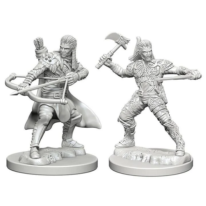 D&D Nolzur's Marvelous Miniatures: Human Ranger Male W1 - Unpainted