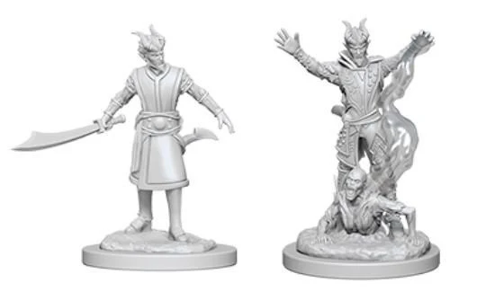 D&D Nolzur's Marvelous Miniatures: Tiefling Warlock Male - Unpainted