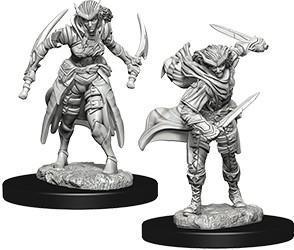 D&D Nolzur's Marvelous Miniatures: Tiefling Rogue Female - Unpainted