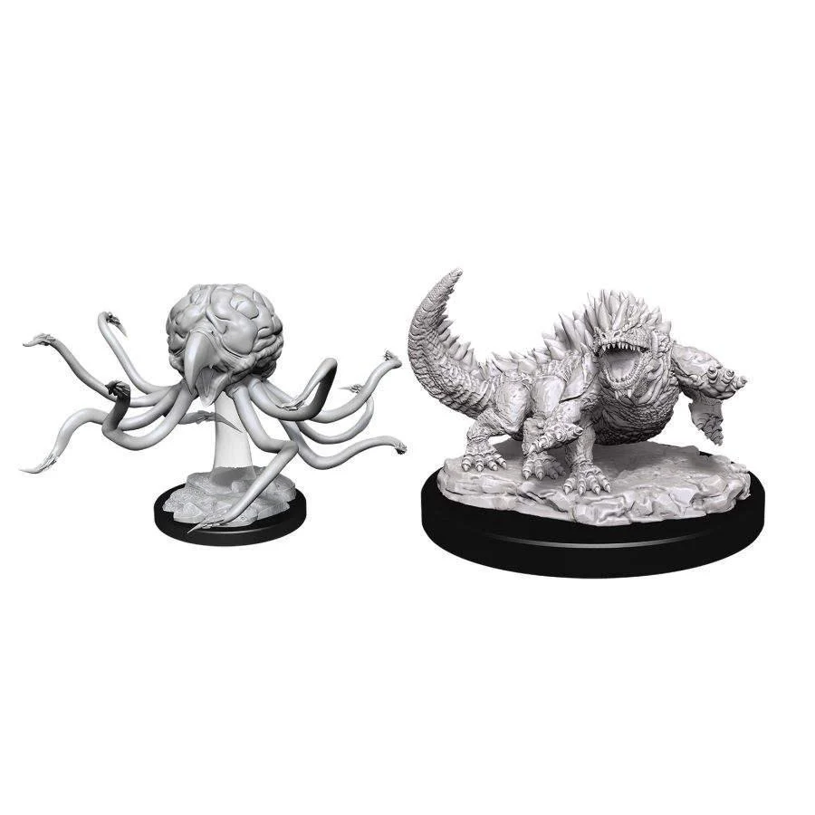 D&D Nolzur's Marvelous Miniatures: Basilisk and Grell - Unpainted