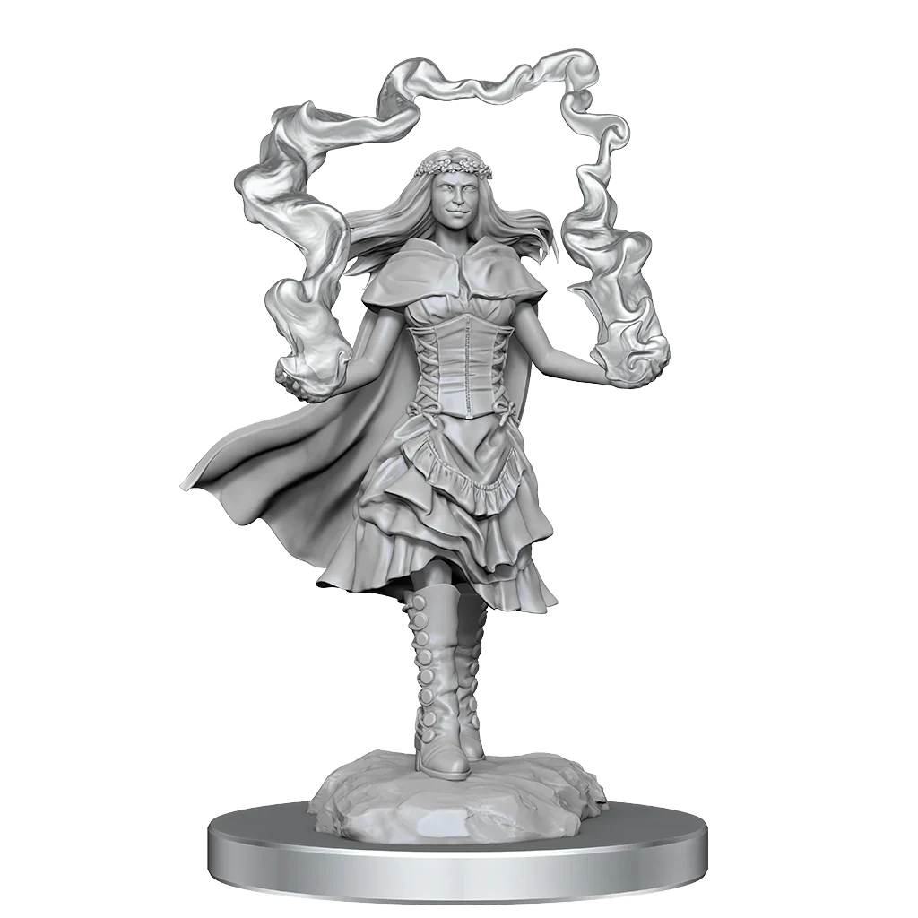 D&D Nolzur's Marvelous Miniatures: Dark Spellcaster & Flameskulls - Unpainted