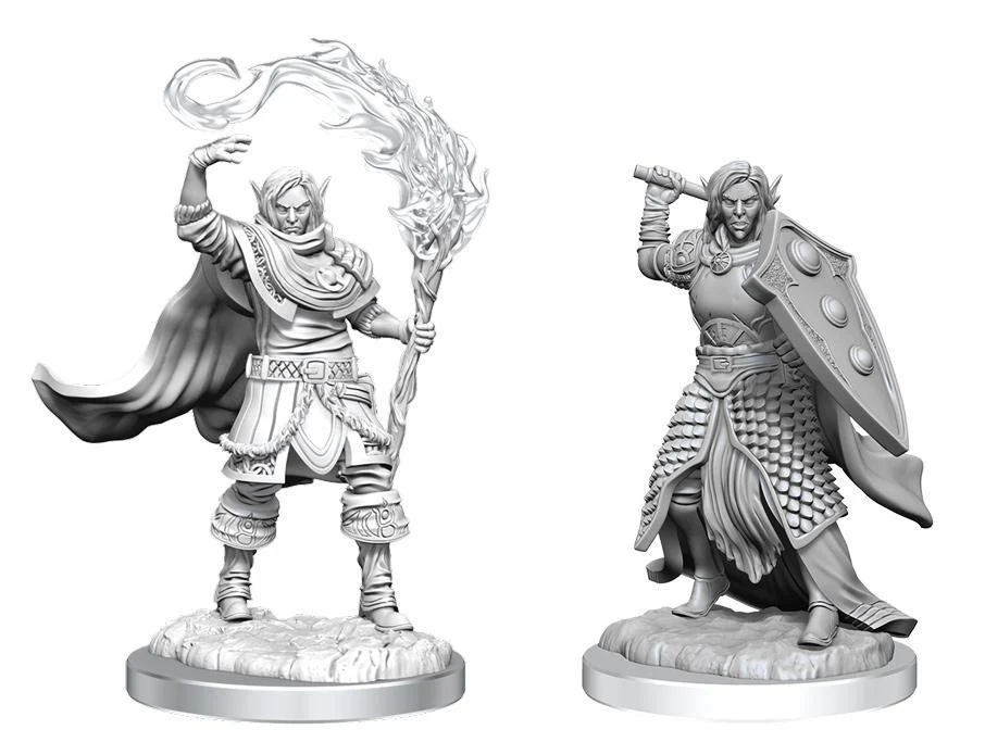 D&D Nolzur's Marvelous Miniatures: Elf Cleric Male - Unpainted