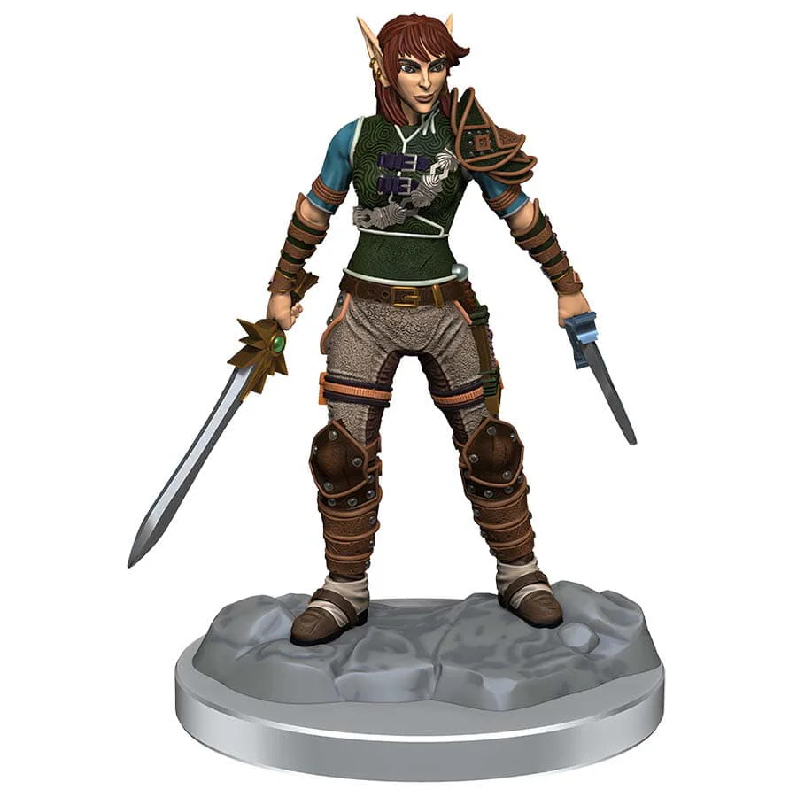 D&D Nolzur's Marvelous Miniatures: Elf Rogue & Half-Elf Rogue Protege - Unpainted - Image 3