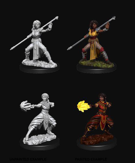 D&D Nolzur's Marvelous Miniatures: Half-Elf Monk Female - Unpainted