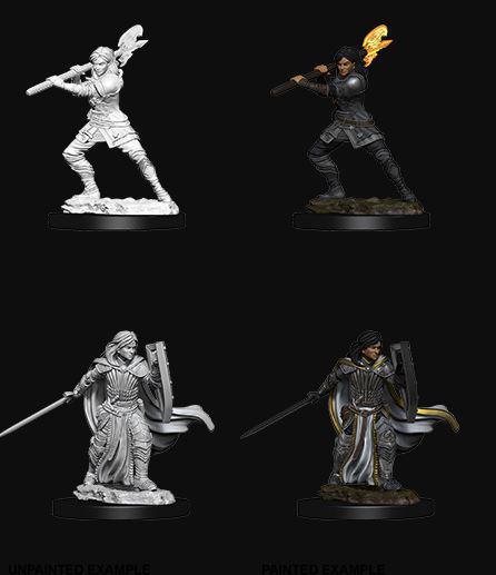 D&D Nolzur's Marvelous Miniatures: Human Paladin Female - Unpainted