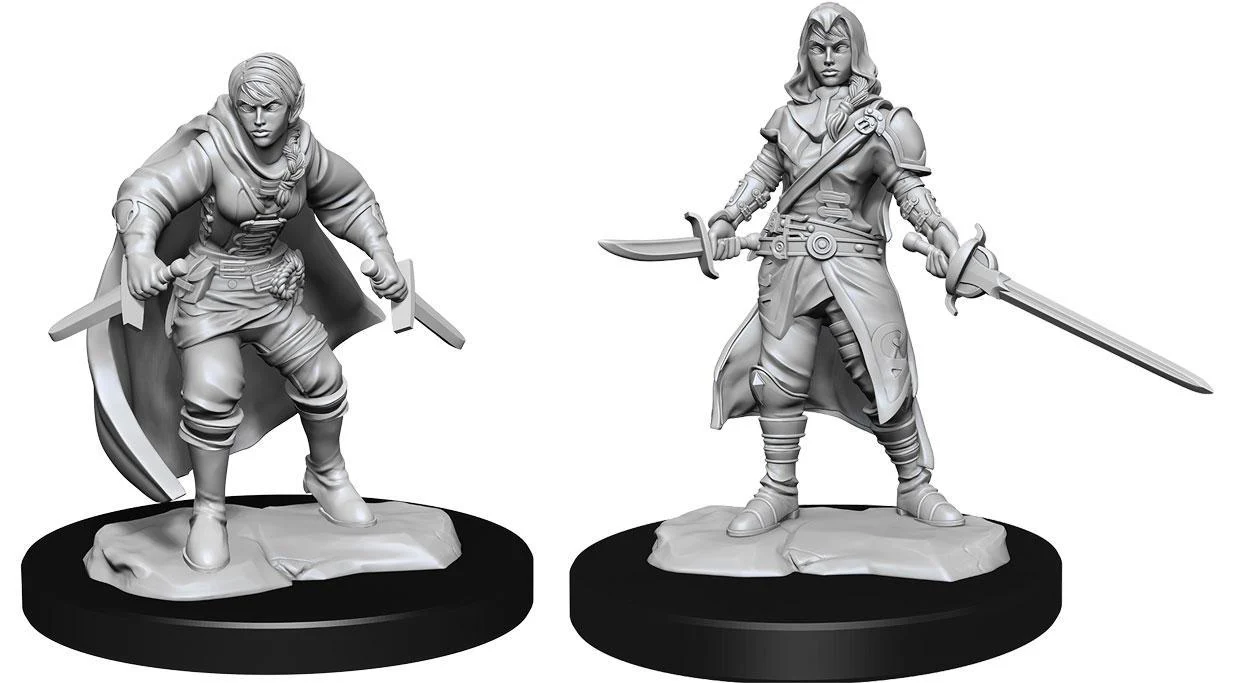 D&D Nolzur's Marvelous Miniatures: Half-Elf Rogue Female W14 - Unpainted