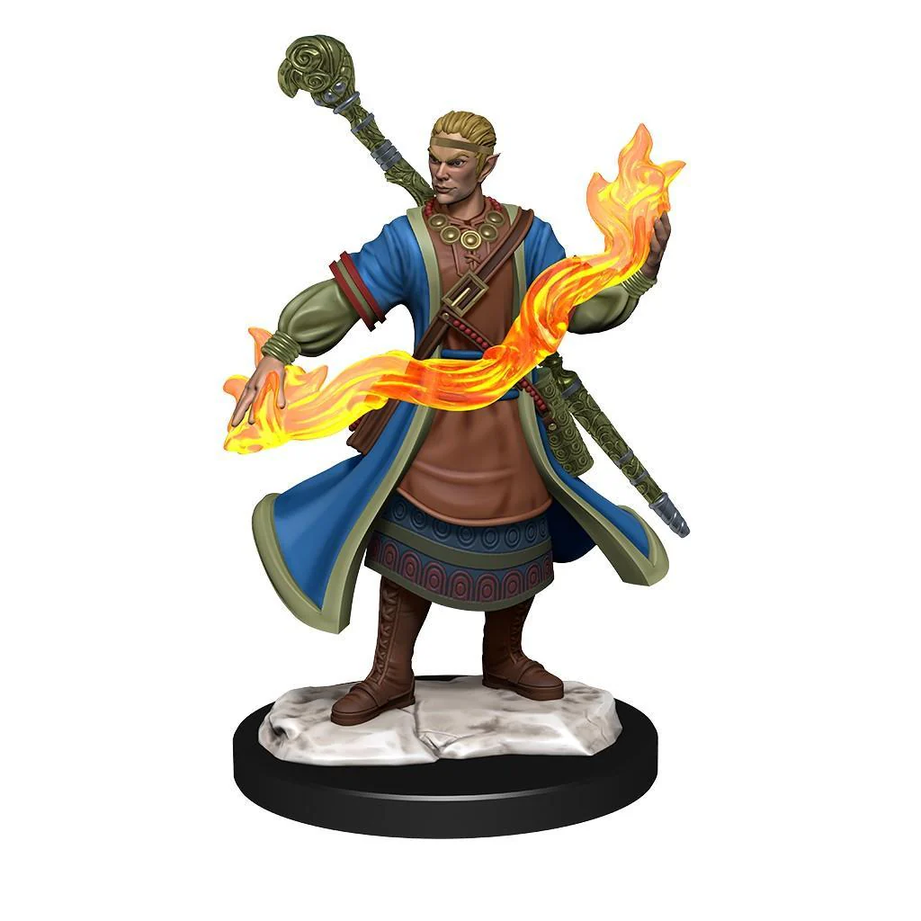 D&D Nolzur's Marvelous Miniatures: Half-Elf Wizard Male - Unpainted - Image 2