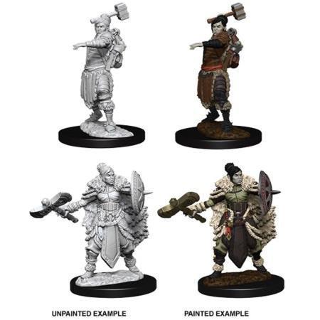 D&D Nolzur's Marvelous Miniatures: Half-Orc Barbarian Female - Unpainted
