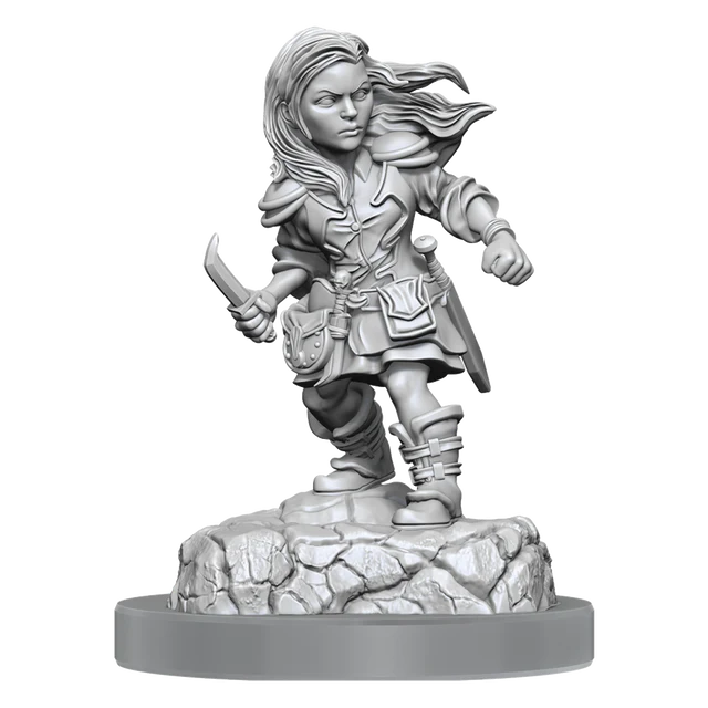 D&D Nolzur's Marvelous Miniatures: Halfling Rogue Female - Unpainted - Image 2