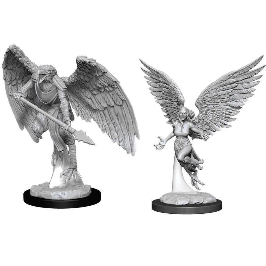 D&D Nolzur's Marvelous Miniatures: Harpy and Aarakocra - Unpainted