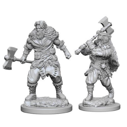 D&D Nolzur's Marvelous Miniatures: Human Barbarian Male - Unpainted