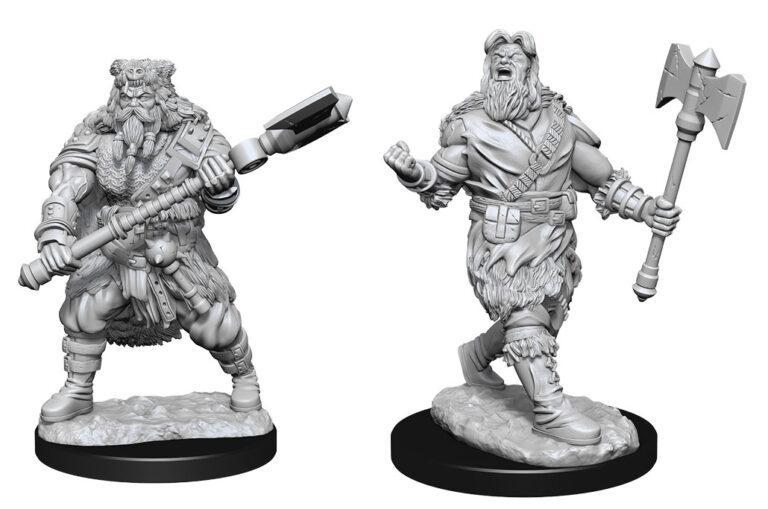 D&D Nolzur's Marvelous Miniatures: Human Barbarian Male W14 - Unpainted