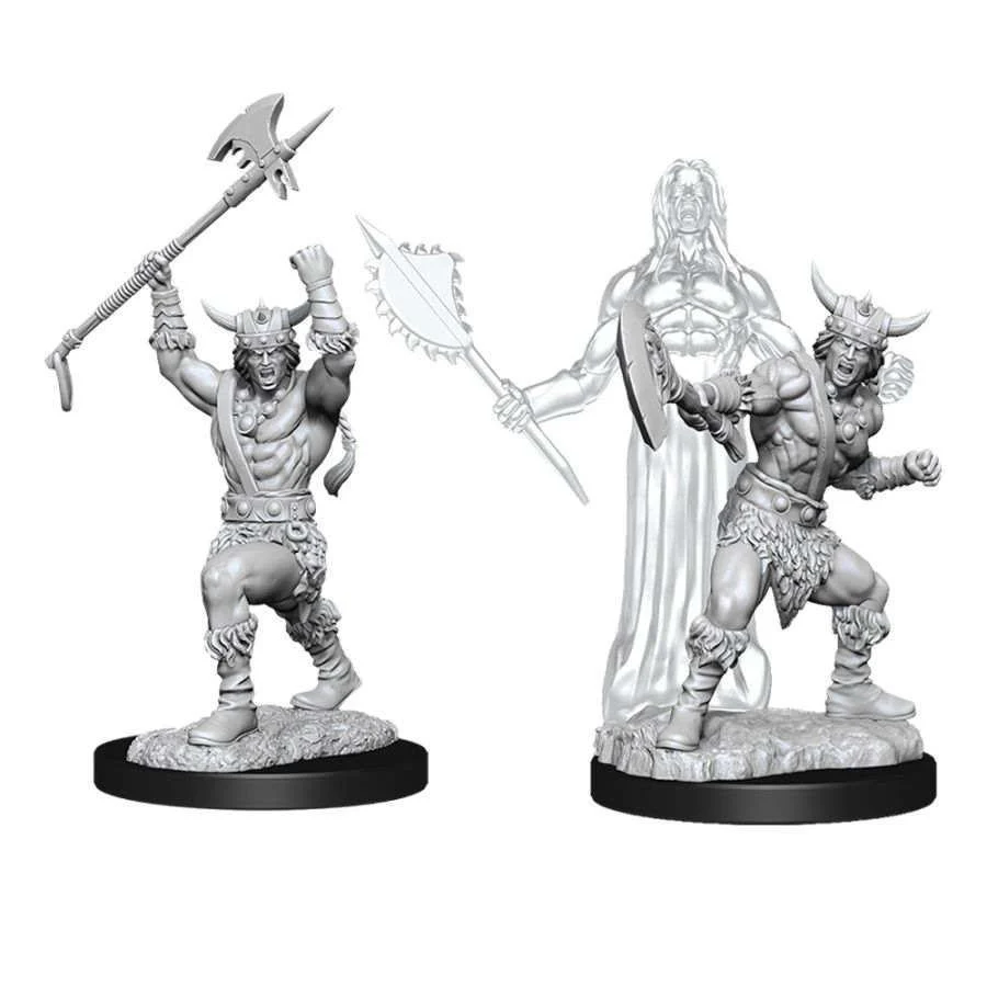 D&D Nolzur's Marvelous Miniatures: Human Male Barbarian W11 - Unpainted