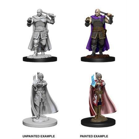 D&D Nolzur's Marvelous Miniatures: Human Ranger and Moon Elf Sorcerer - Unpainted