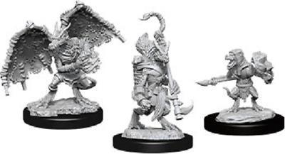 D&D Nolzur's Marvelous Miniatures: Kobold Inventor, Dragonshield, & Sorcerer - Unpainted