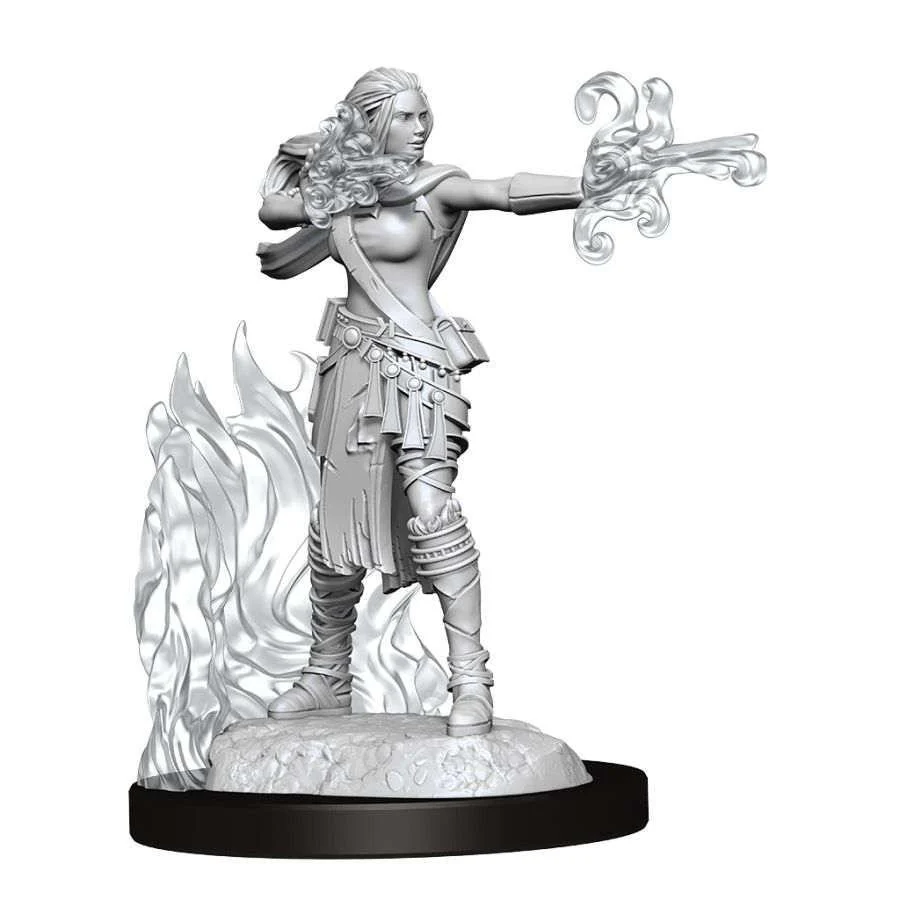 D&D Nolzur's Marvelous Miniatures: Multiclass Warlock-Sorcerer Female - Unpainted