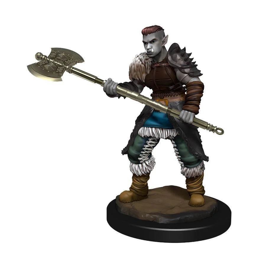 D&D Nolzur's Marvelous Miniatures: Orc Barbarian Female - Unpainted