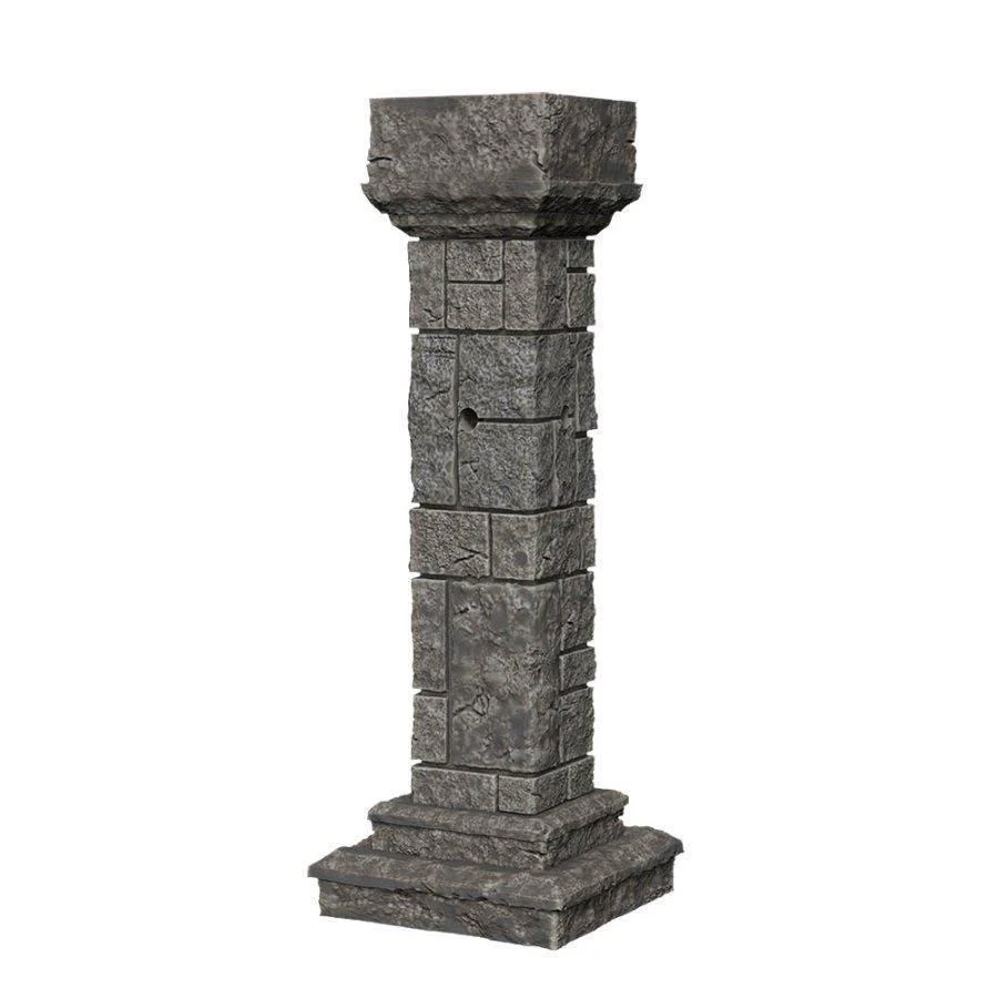 WizKids Deep Cuts Miniatures: Pillars & Banners - Unpainted