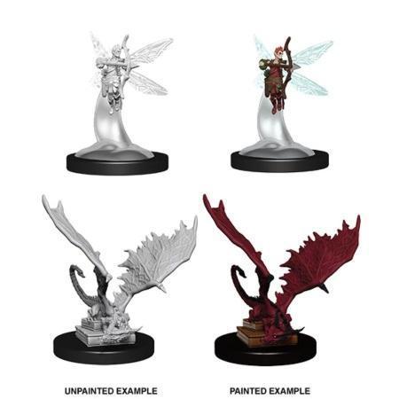 D&D Nolzur's Marvelous Miniatures: Pseudodragon and Sprite - Unpainted