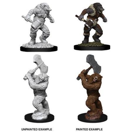 D&D Nolzur's Marvelous Miniatures: Werebear & Wereboar - Unpainted