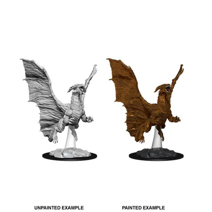 D&D Nolzur's Marvelous Miniatures: Young Copper Dragon - Unpainted