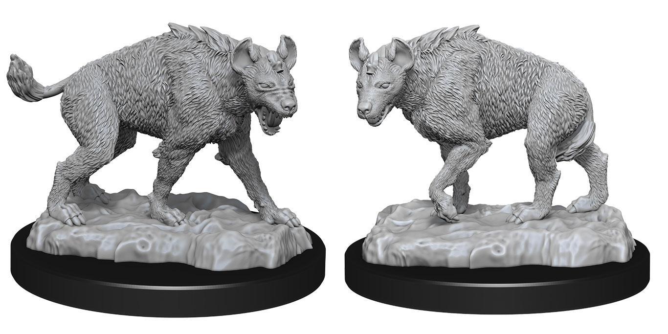 D&D WizKids Deep Cuts Miniatures: Hyenas - Unpainted