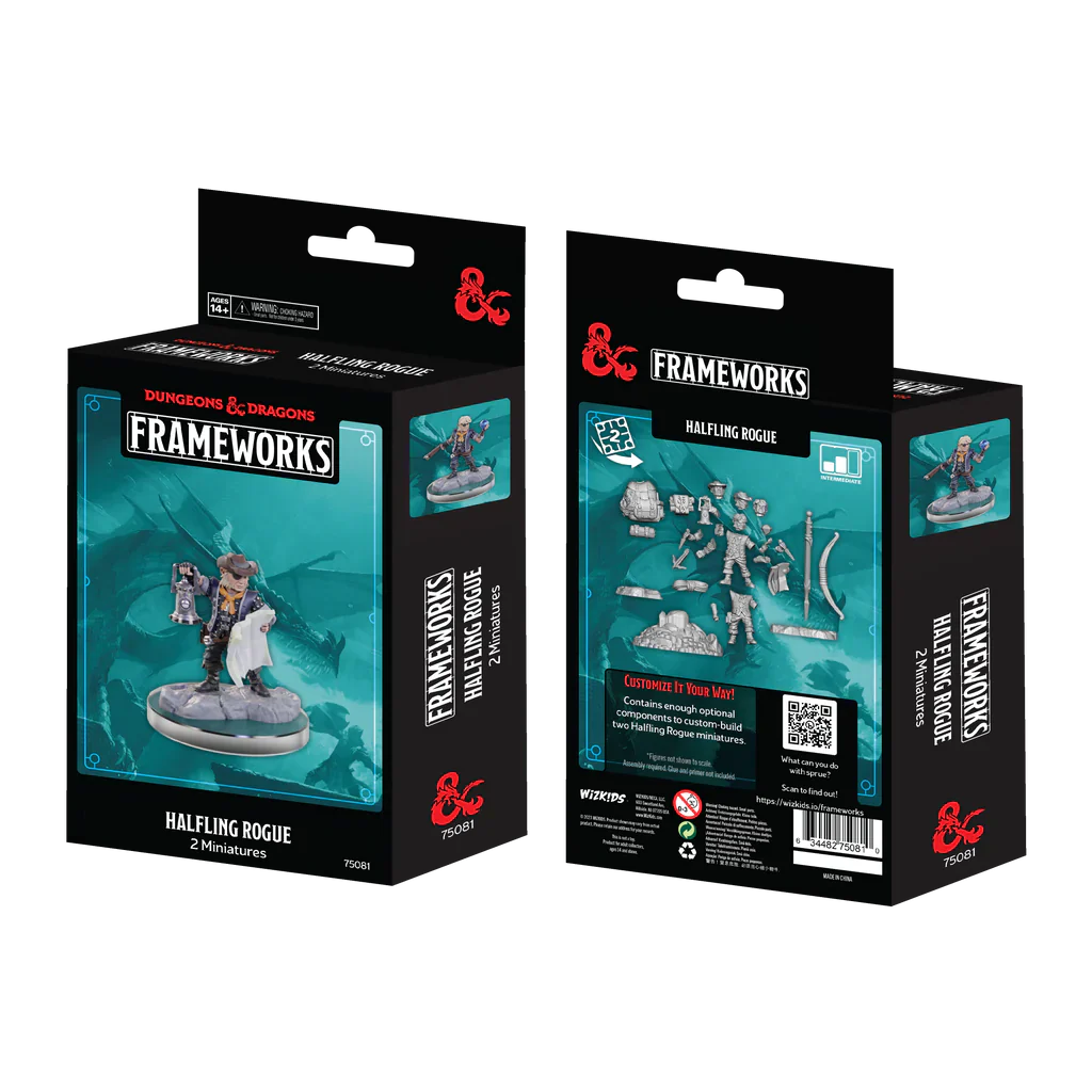 D&D WizKids Frameworks: Male Halfling Rogue