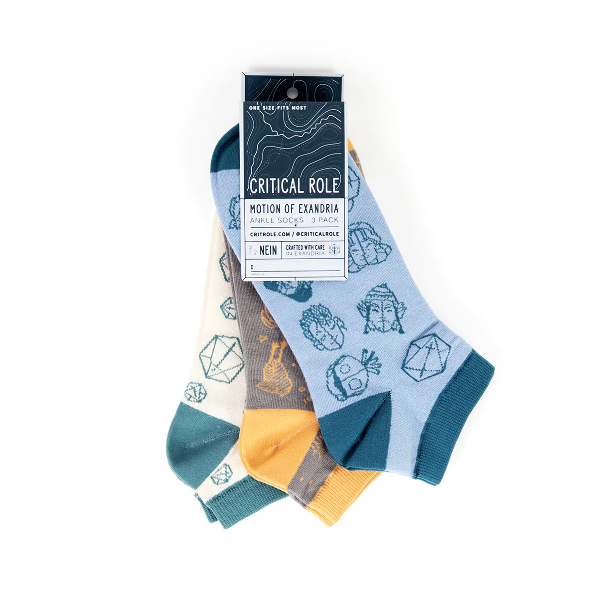 Darrington Press Guild: Beauty of Exandria: In Motion - Ankle Socks 3-Pack - Image 2