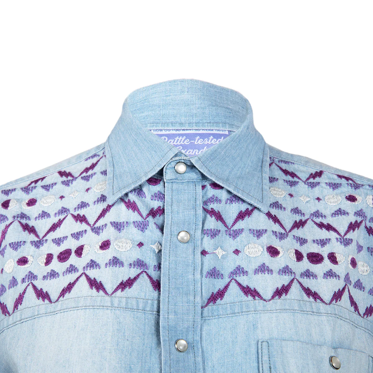 Darrington Press Guild: Bells Hells Collection: Imogen Temult Denim Shirt - Medium - Image 10