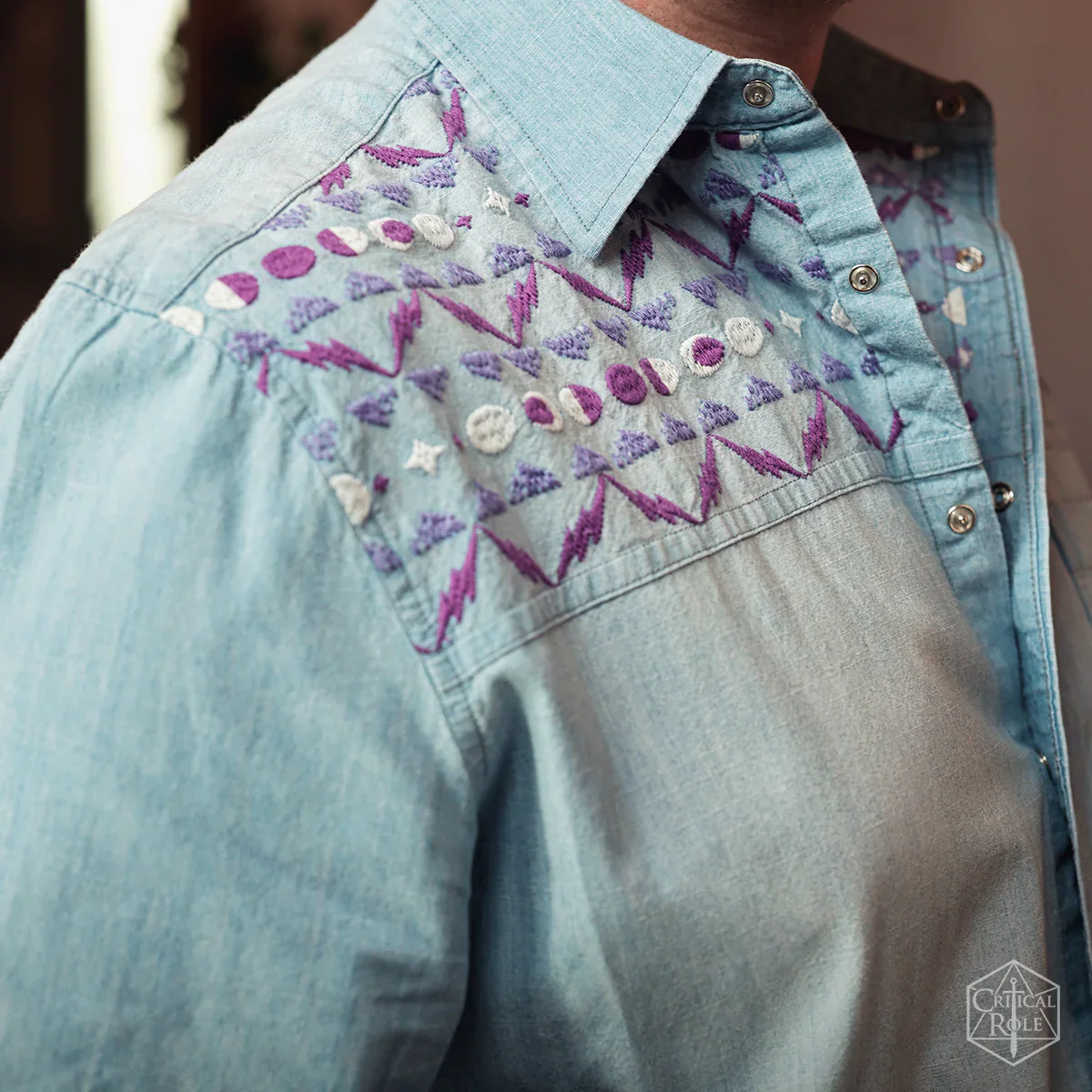 Darrington Press Guild: Bells Hells Collection: Imogen Temult Denim Shirt - Medium - Image 11