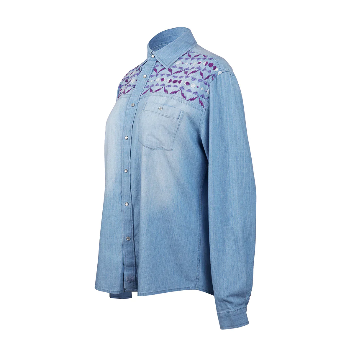 Darrington Press Guild: Bells Hells Collection: Imogen Temult Denim Shirt - Medium - Image 5