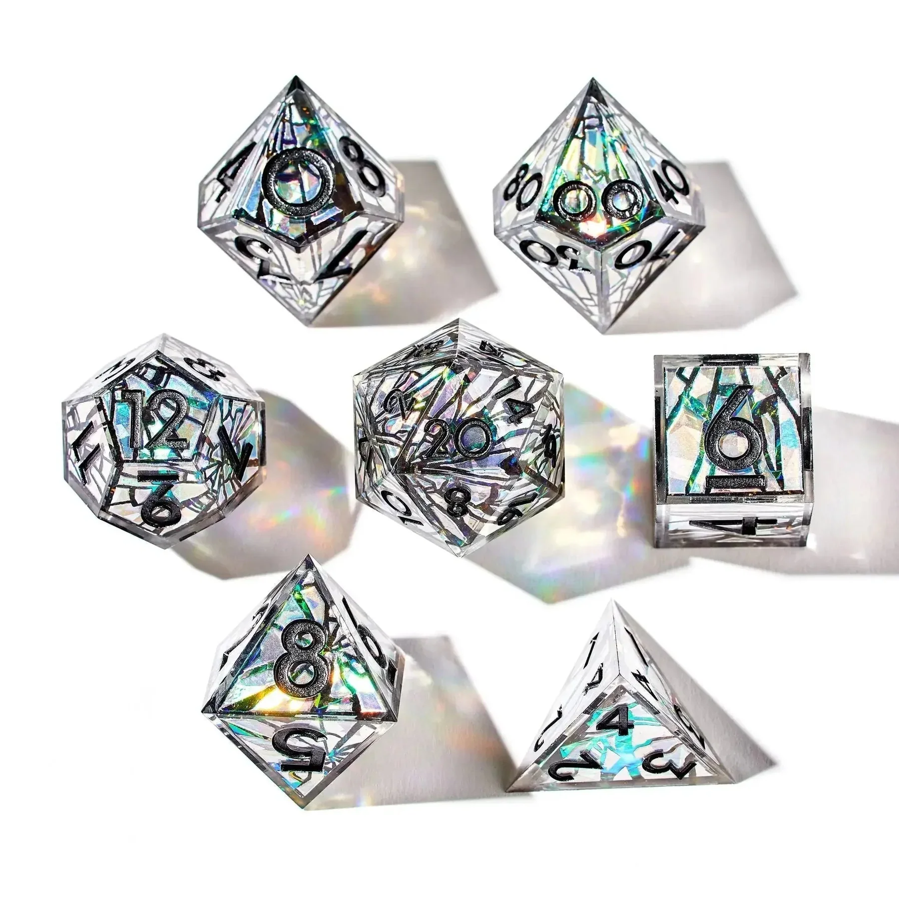 Dispel Dice: Heart of Glass 7-Piece Iconic Dice Set