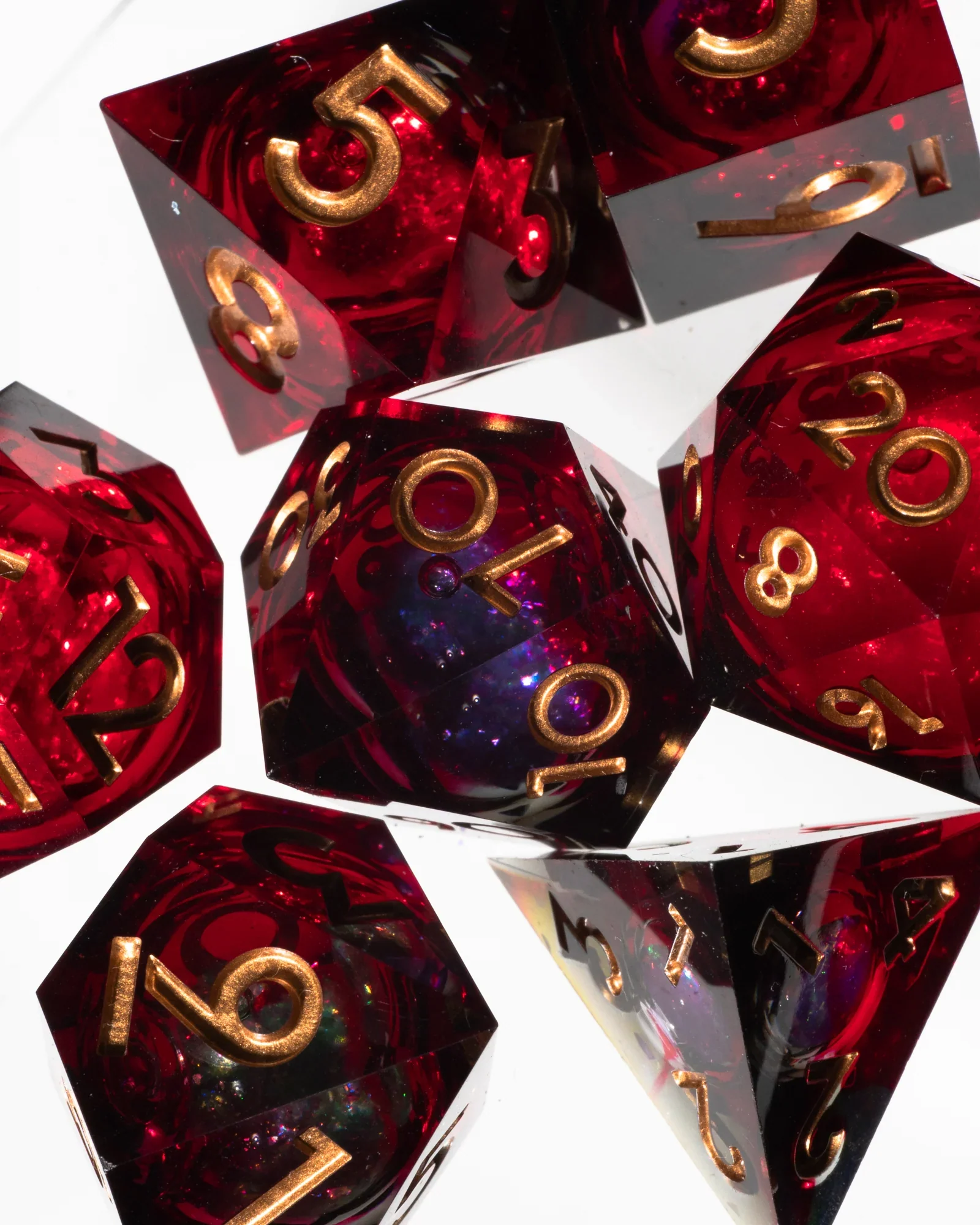 Dispel Dice: Messmer's Flame 7-Piece Polyhedral Dice Set - Image 3
