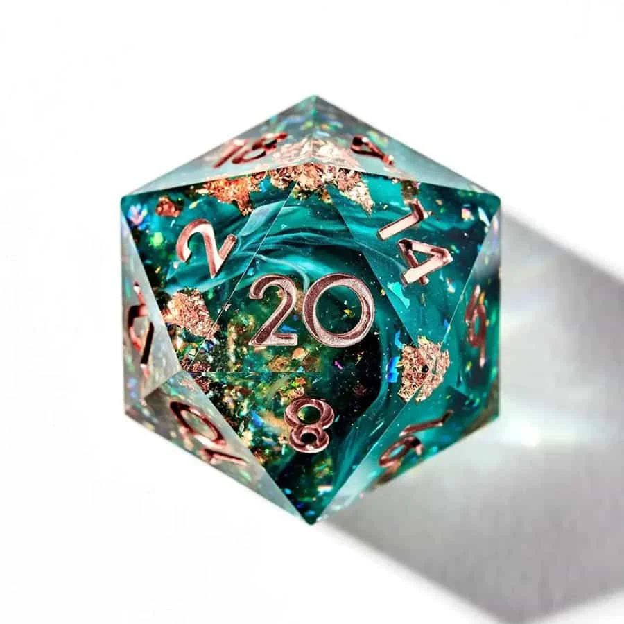 Dispel Dice: Mossy Glade 7-Piece Polyhedral Dice Set - Image 3