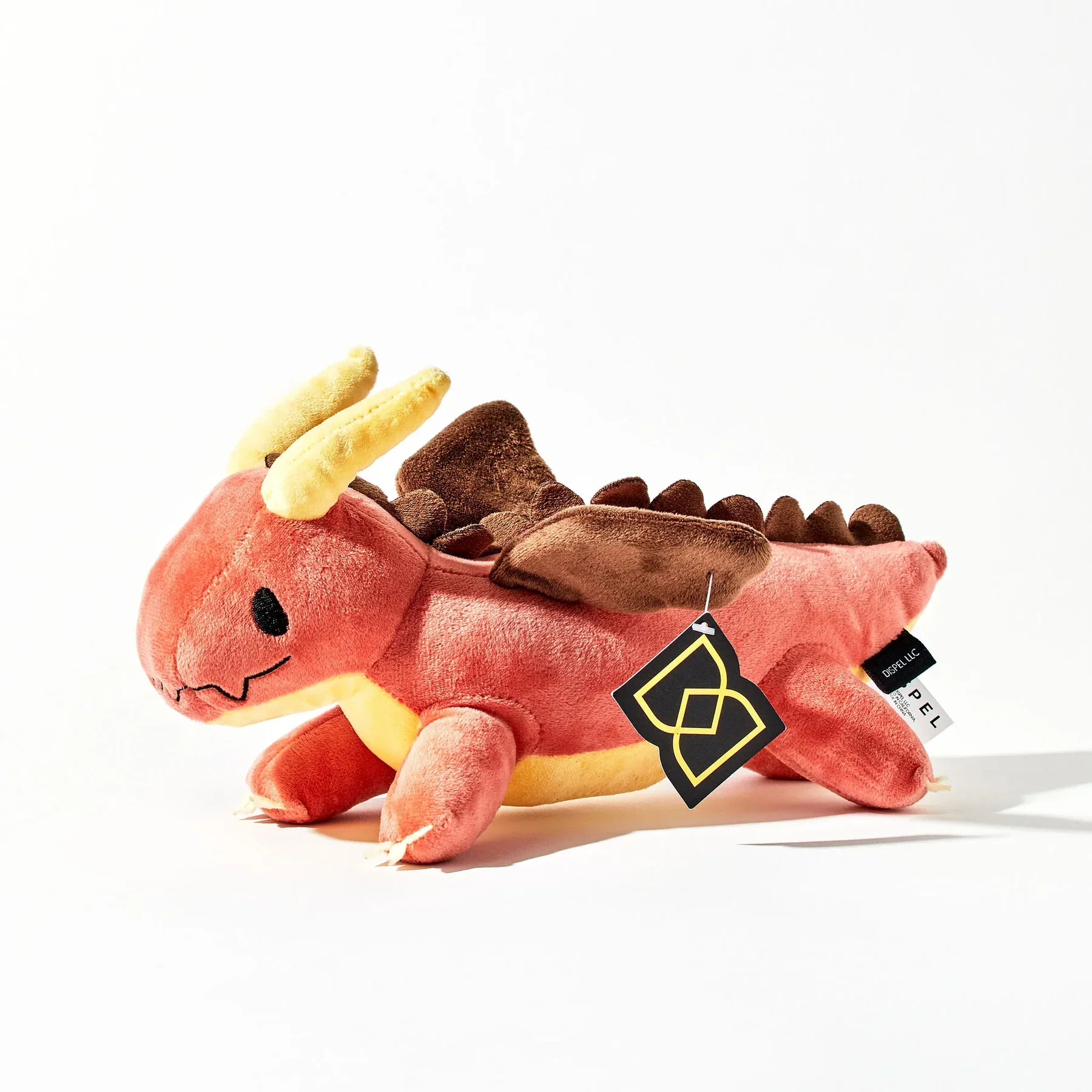 Dispel Dice: Red Dragon Plush Dog Toy with Squeaker