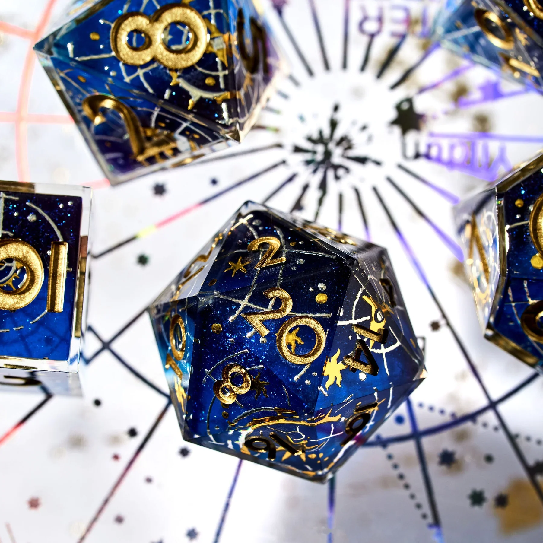 Dispel Dice x Pointy Hat: Arcane Constellations - 7-Piece Iconic Dice Set - Image 6