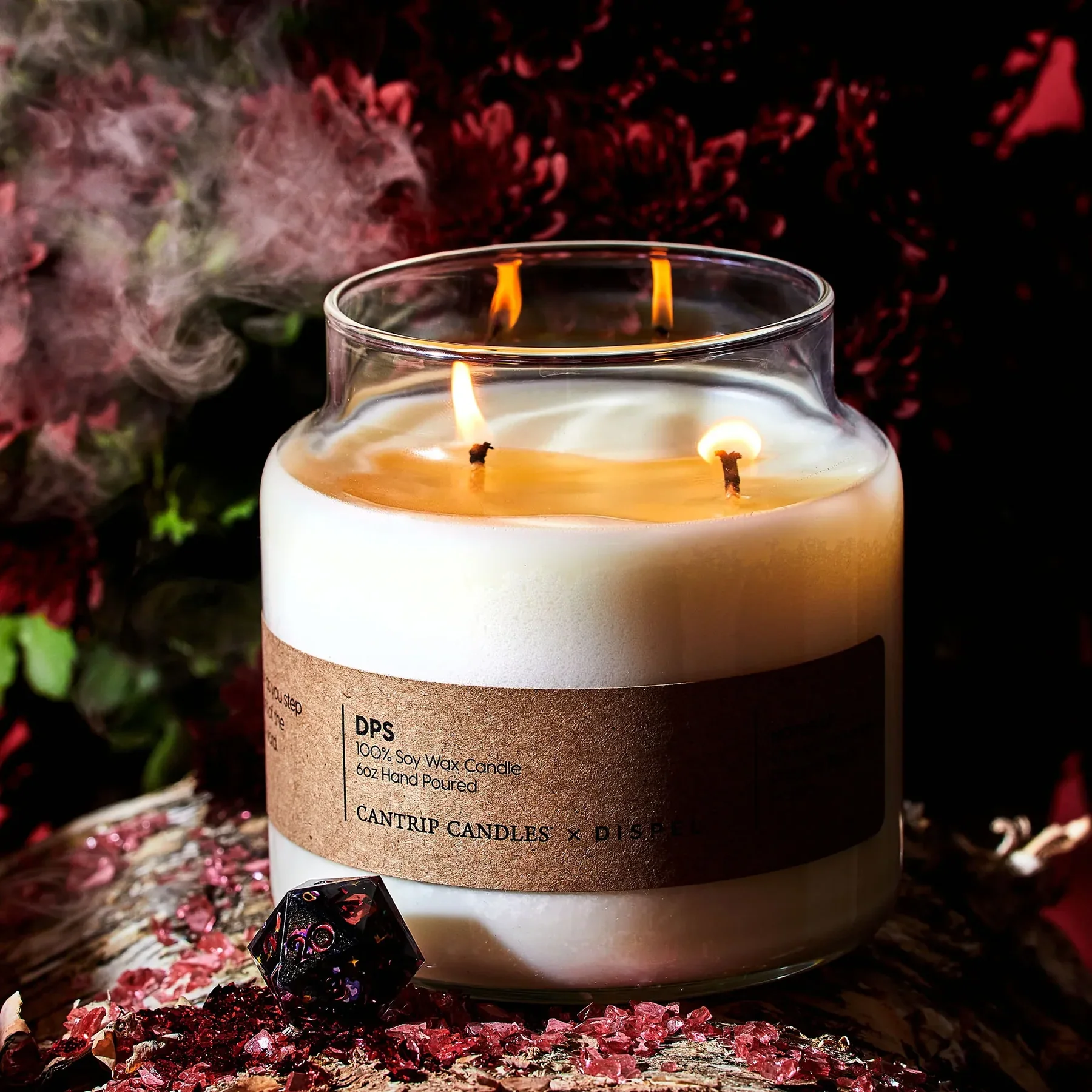 Dispel X Cantrip Candles: "DPS" Scented Soy Wax Candle - 16oz