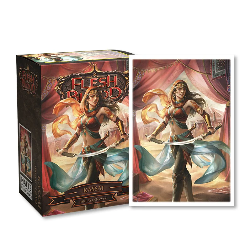 Dragon Shield: Brushed Art Deck Protector Sleeves - Standard Size Flesh and Blood: Kassai' (100)