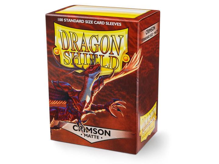Dragon Shield: Deck Protector Sleeves - Standard Size Matte Crimson [Red] (100)