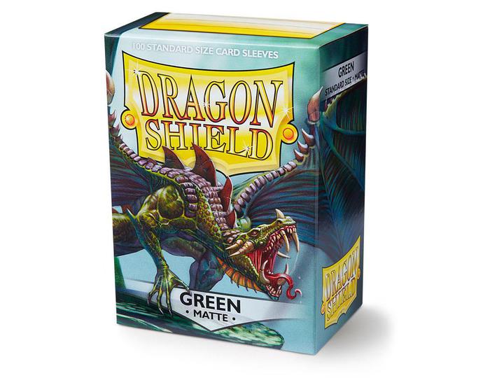 Dragon Shield: Deck Protector Sleeves - Standard Size Matte Green (100)