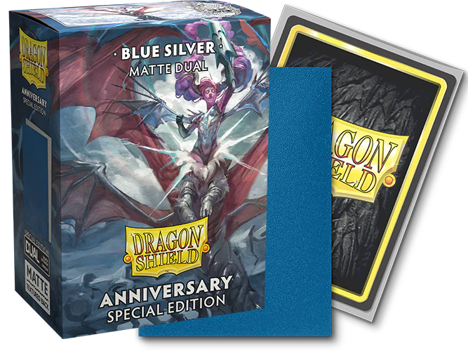 Dragon Shield: Dual Matte Anniversary Special Edition - Blue Silver (100)